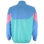 Nike - Blue & Green 1/4 Zip Sweatshirt 1990s Large Vintage Retro