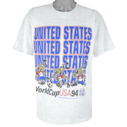 Vintage - USA World Cup Soccer Single Stitch T-Shirt 1994 X-Large Vintage Retro Football
