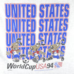 Vintage - USA World Cup Soccer Single Stitch T-Shirt 1994 X-Large Vintage Retro Football