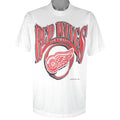 NHL - Detroit Red Wings Spell-Out T-Shirt 1996 X-Large Vintage Retro
