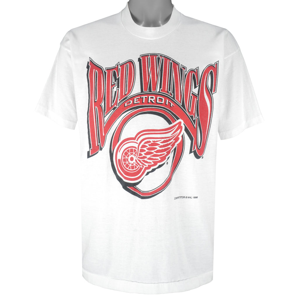 NHL - Detroit Red Wings Spell-Out T-Shirt 1996 X-Large Vintage Retro