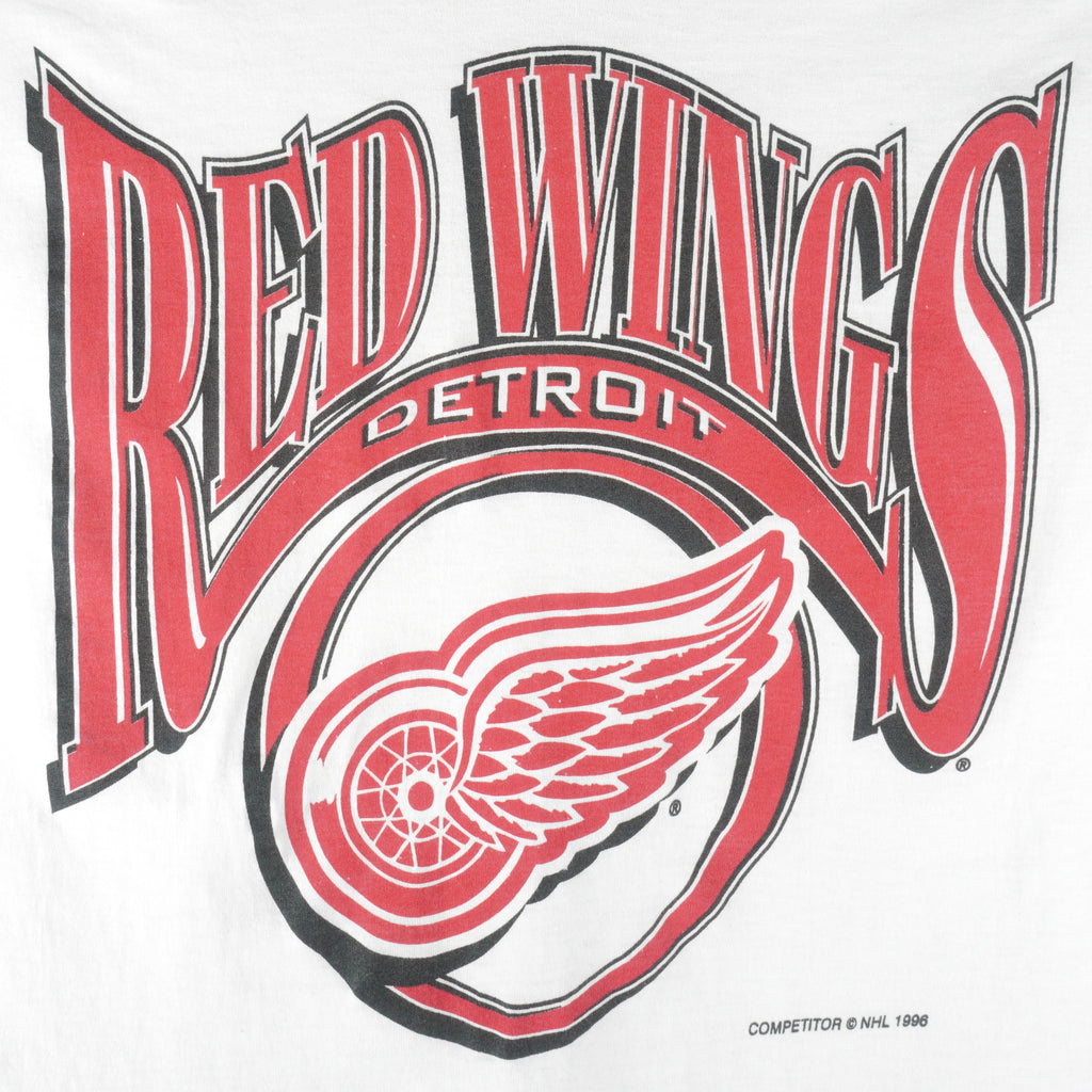 NHL - Detroit Red Wings Spell-Out T-Shirt 1996 X-Large Vintage Retro