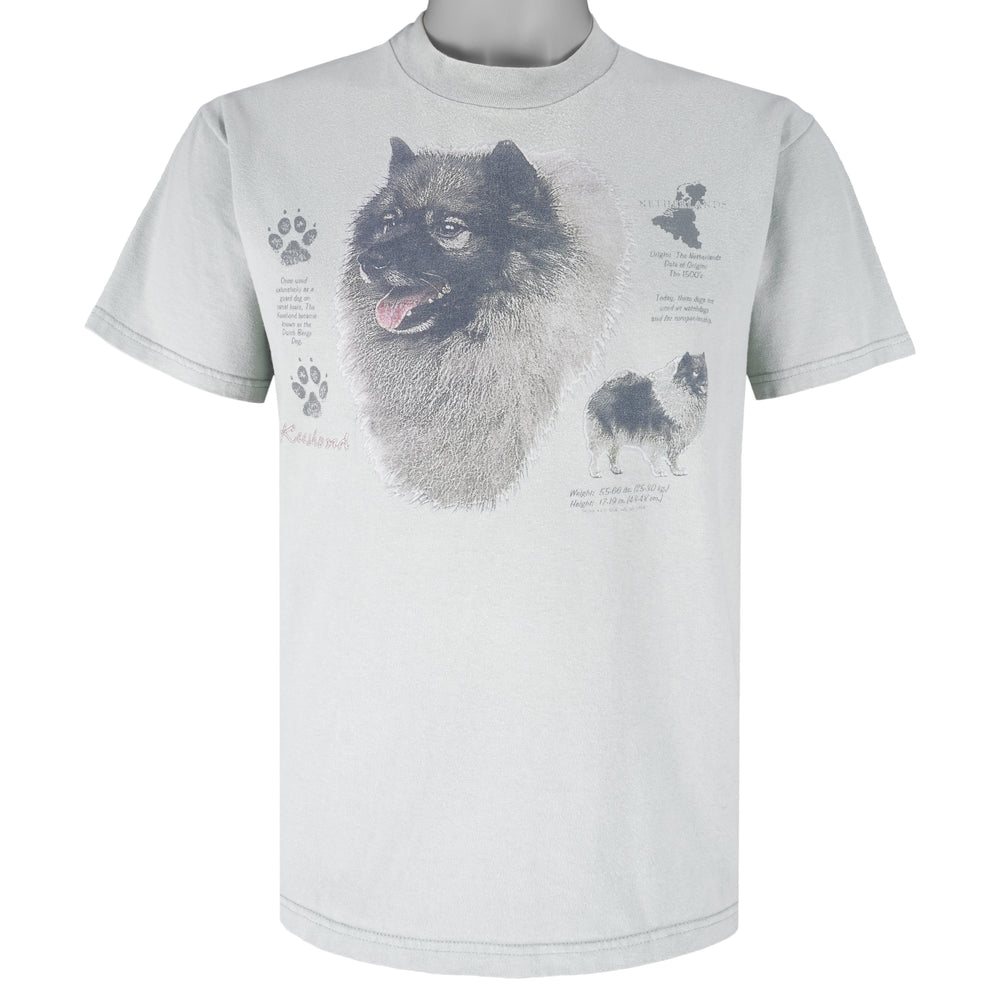 Vintage (Hanes) - Keeshond Dog Breed T-Shirt 1990s Medium Vintage Retro