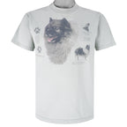 Vintage (Hanes) - Keeshond Dog Breed T-Shirt 1990s Medium Vintage Retro