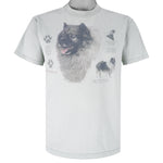 Vintage (Hanes) - Keeshond Dog Breed T-Shirt 1990s Medium