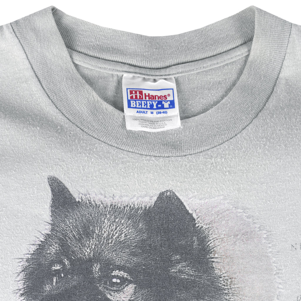 Vintage (Hanes) - Keeshond Dog Breed T-Shirt 1990s Medium Vintage Retro