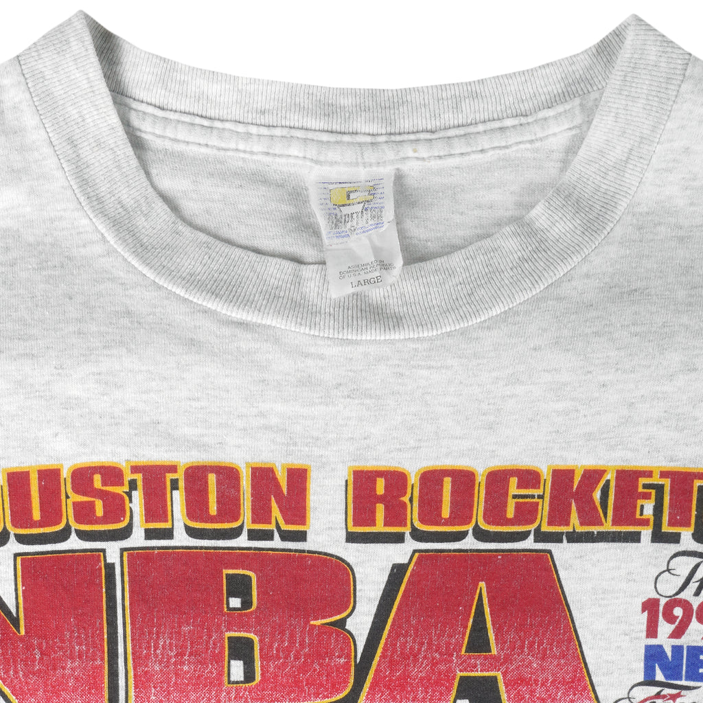 NBA (Competitor) - Houston Rockets World Champs T-Shirt 1994 Large Vintage Retro