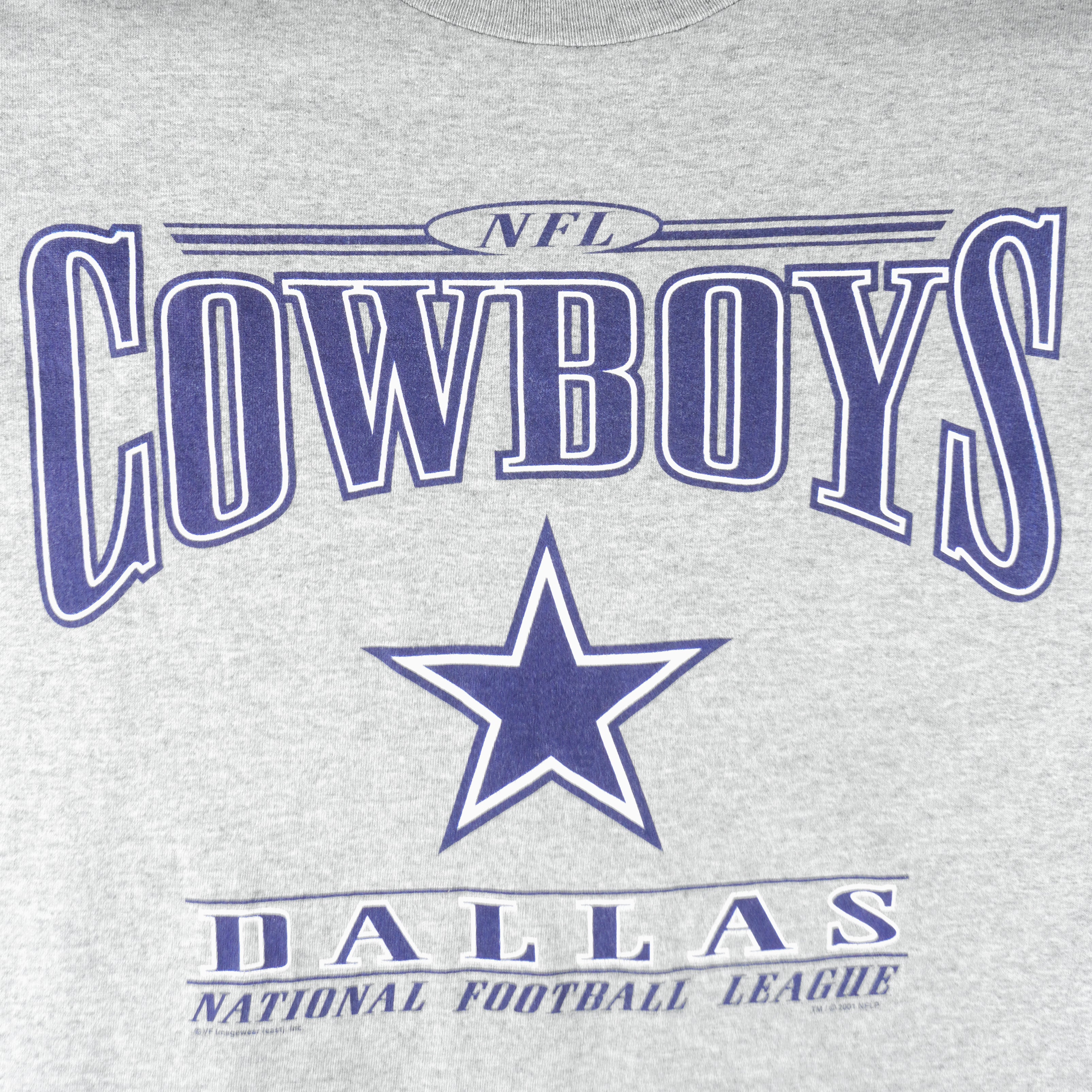 NFL (Delta) - Dallas Cowboys Spell-Out T-Shirt 2001 Large