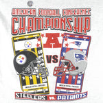 NFL - Steelers Vs. Patriots AFC Championships T-Shirt 2000s X-Large Vintage Football