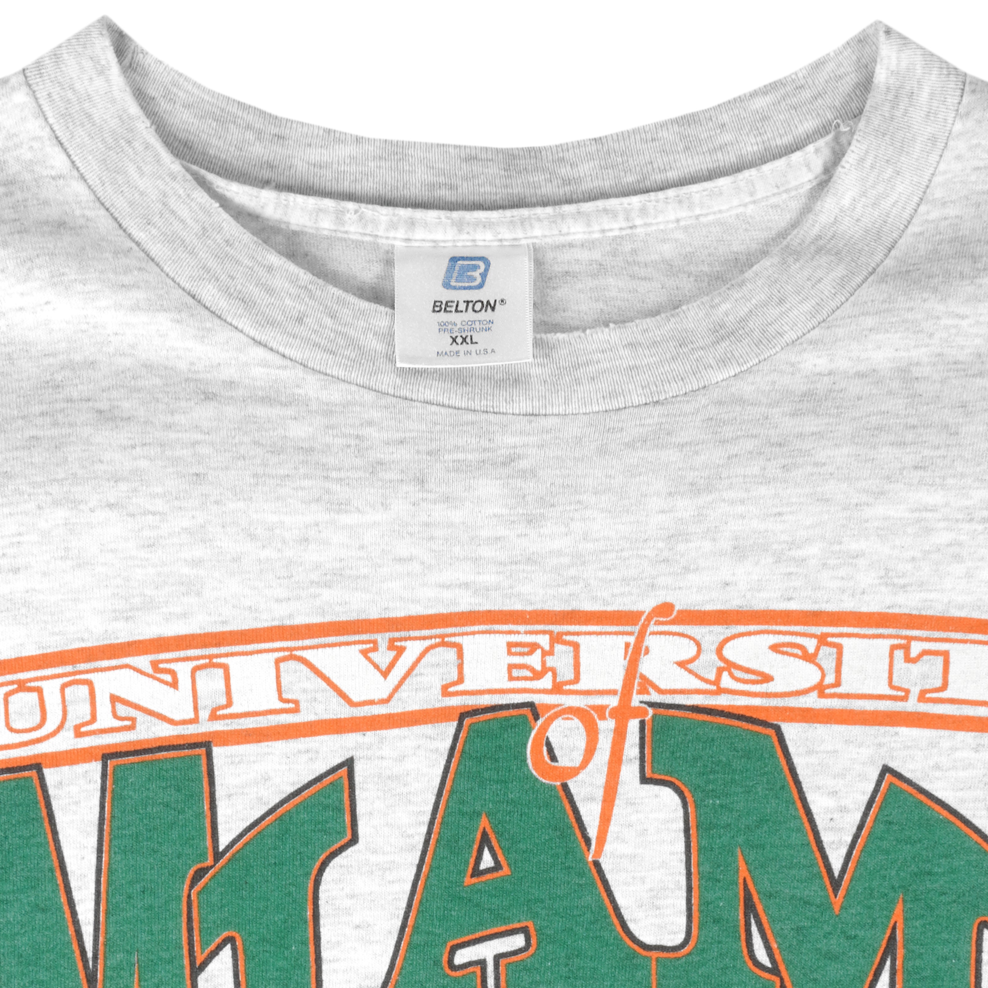 NCAA (Belton) - Miami Hurricanes FedEx Orange Bowl T-Shirt 1990s XX-Large Vintage Retro Football College
