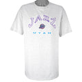 NBA (CSA) - Utah Jazz Embroidered Spell-Out T-Shirt 1990s X-Large Vintage Retro Basketball