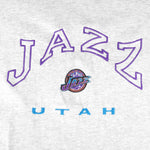 NBA (CSA) - Utah Jazz Embroidered Spell-Out T-Shirt 1990s X-Large Vintage Retro Basketball