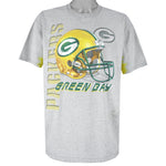 NFL - Green Bay Packers Helmet Single Stitch T-Shirt 2000s X-Large