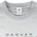 NFL - Denver Broncos Helmet Single Stitch T-Shirt 1990s X-Large Vintage Retro Football