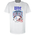 NFL - Houston Oilers Lite Beer Official Sponsor T-Shirt 1990s Large