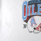 NFL - Houston Oilers Lite Beer Official Sponsor T-Shirt 1990s Large
