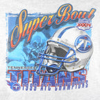 NFL (Logo Athletics) - Tennessee Titans AFC Champions T-Shirt 1999 Large Vintage Retro Football