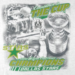 NHL (Delta) - Dallas Stars Western Conference Champs T-Shirt 1999 X-Large Vintage Hockey