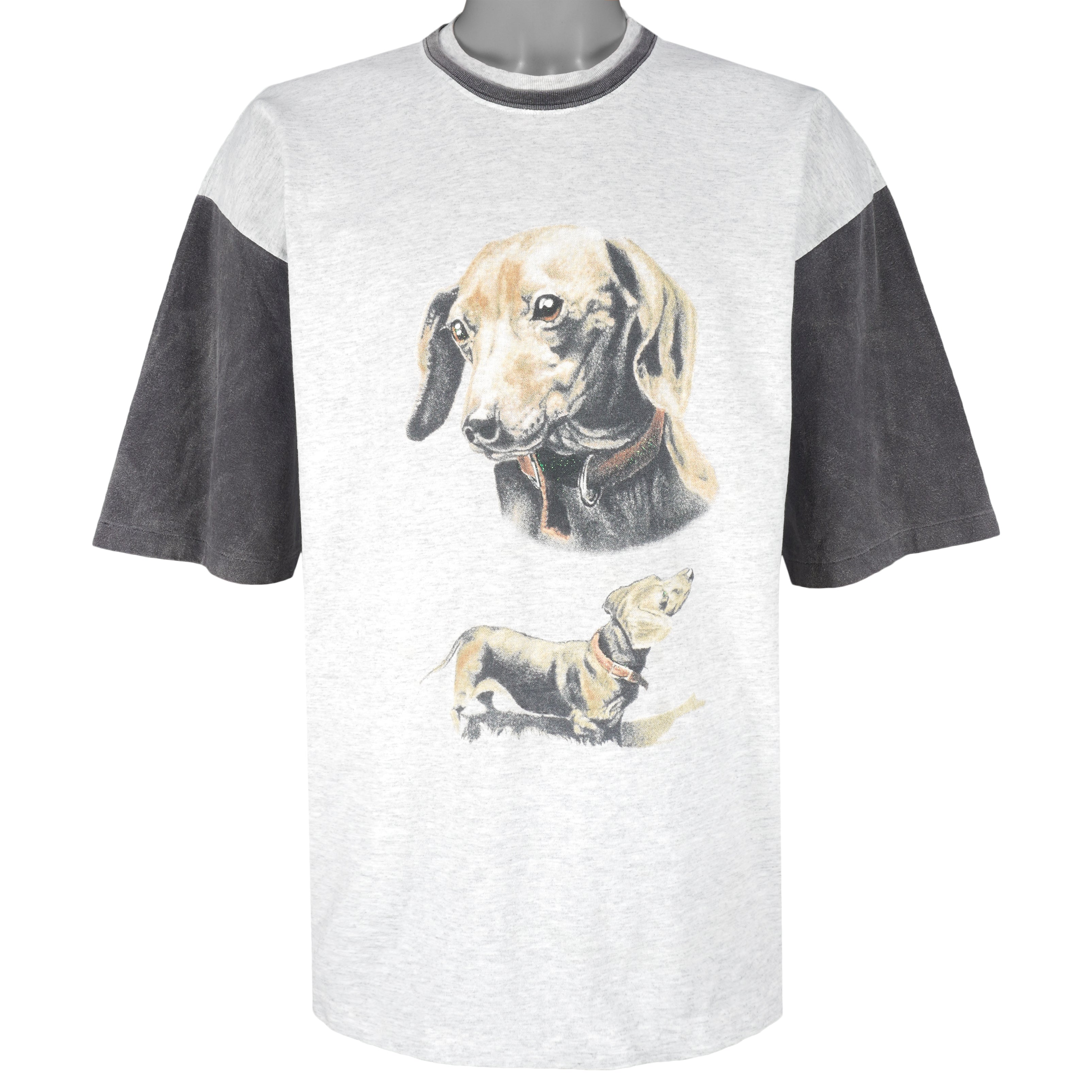 Vintage (Signal Sport) - Dachshund Single Stitch T-Shirt 1990s X-Large Vintage Retro