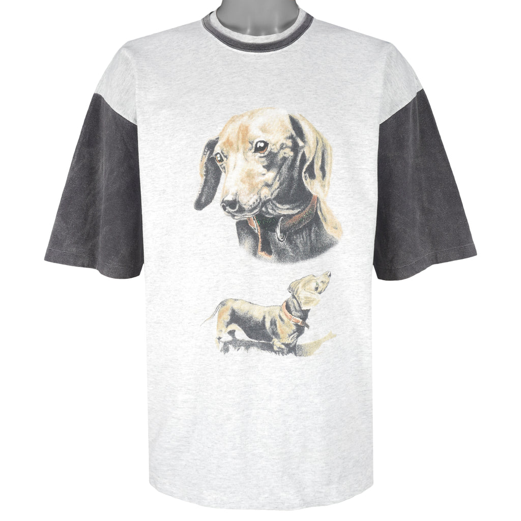 Vintage (Signal Sport) - Dachshund Single Stitch T-Shirt 1990s X-Large Vintage Retro