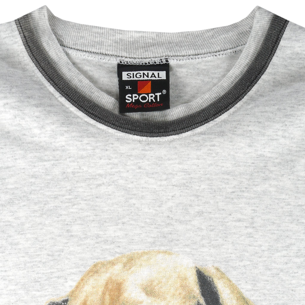 Vintage (Signal Sport) - Dachshund Single Stitch T-Shirt 1990s X-Large Vintage Retro