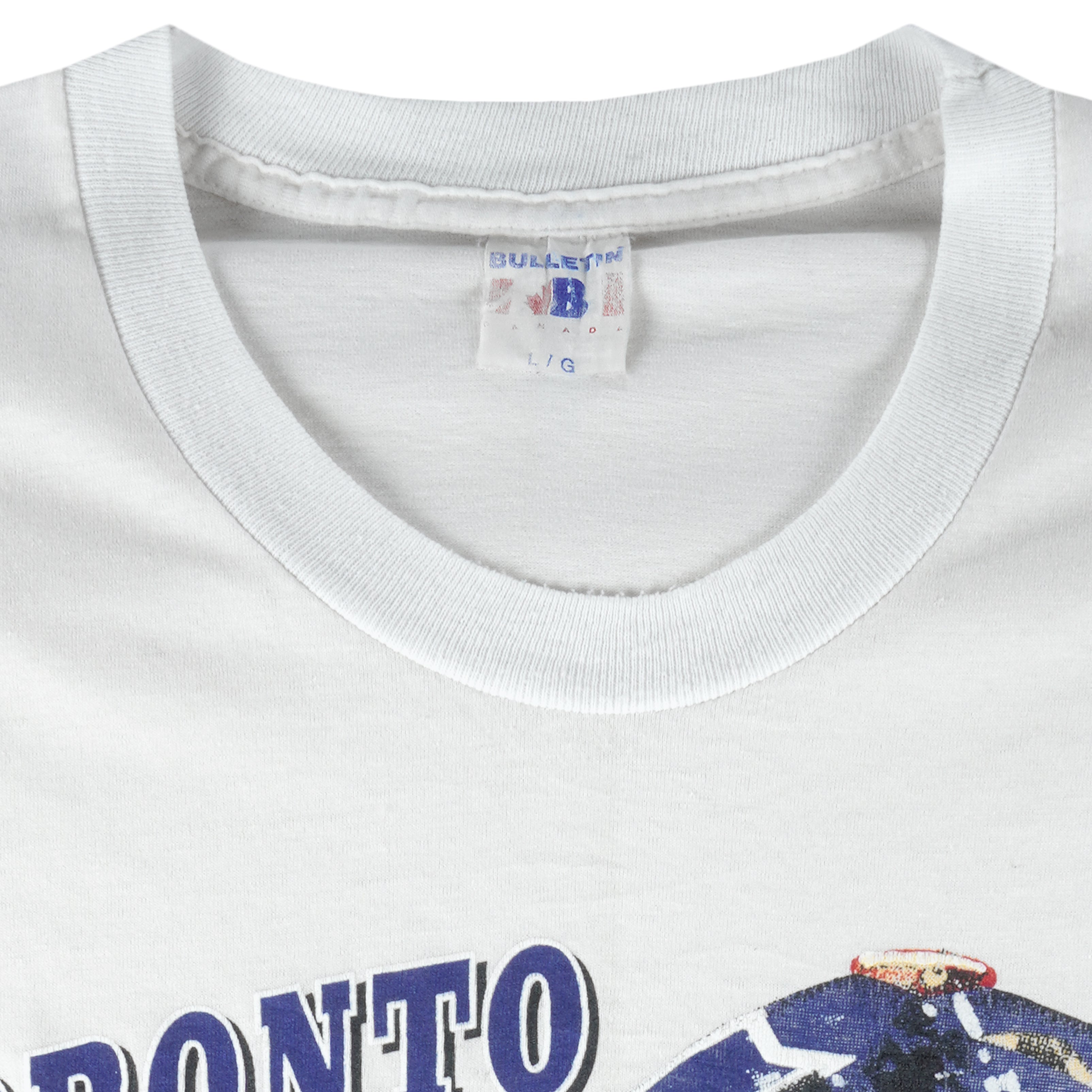 NHL (Bulletin) - Toronto Maple Leafs Single Stitch T-Shirt 1990s Large Vintage Retro Hockey