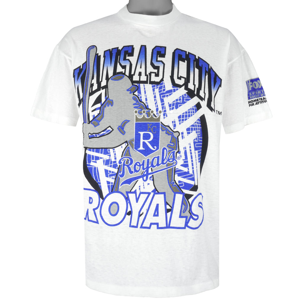 MLB - Kansas City Royals Fox Sports T-shirt 1990s X-Large TV Baseball