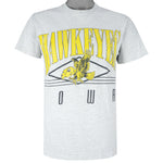 NCAA (Hanes)  - Iowa Hawkeyes Spell-Out T-Shirt 1990s Medium