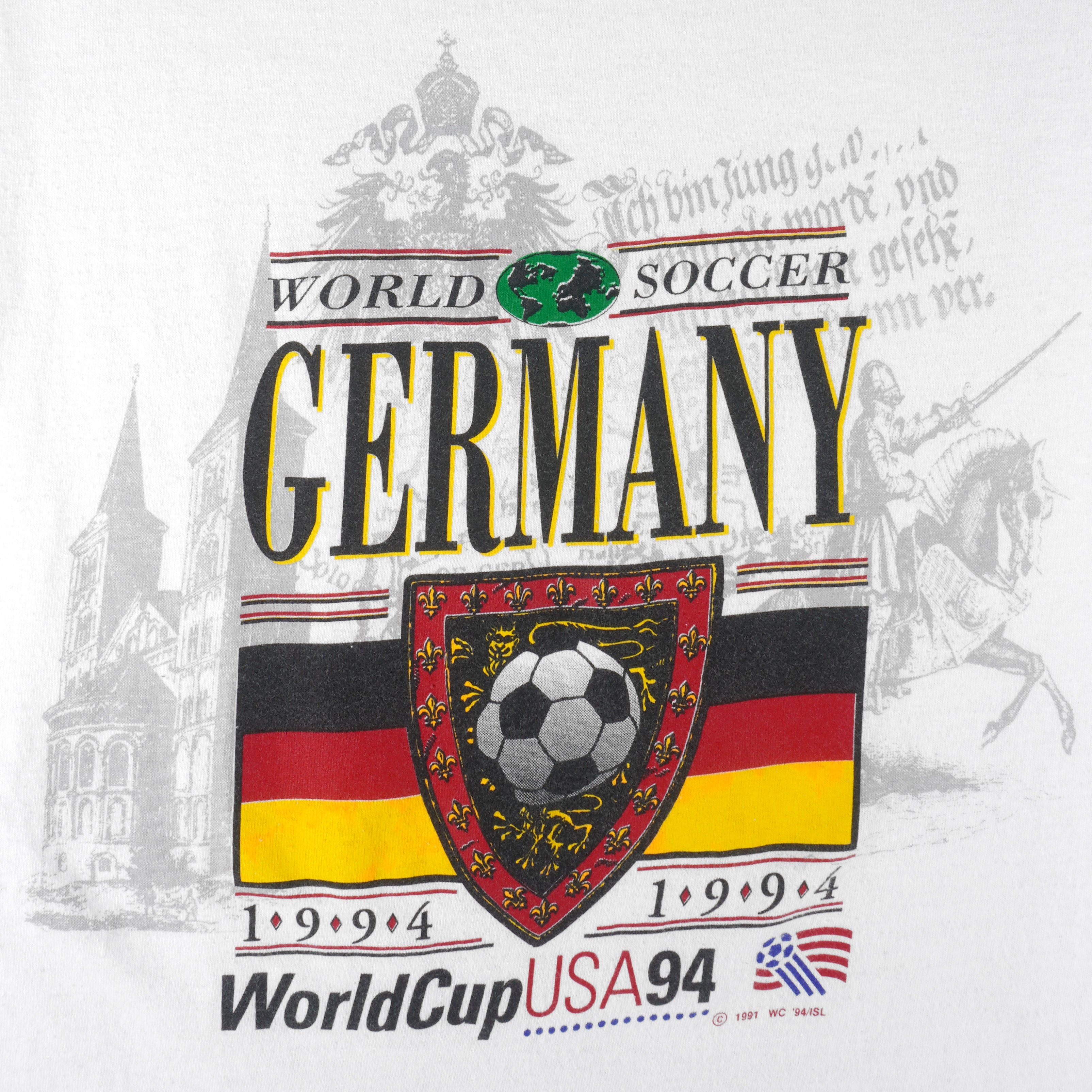 Vintage - Germany World Cup USA Soccer T-Shirt 1994 Medium Vintage Retro