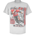 NFL (Lee) - Tampa Bay Buccaneers Warrick Dunn Running Back T-Shirt 1990s Medium Vintage Retro Football