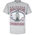 NHL (Sof Tee) - Colorado Avalanche Stanley Cup T-Shirt 2001 Large Vintage Retro Hockey