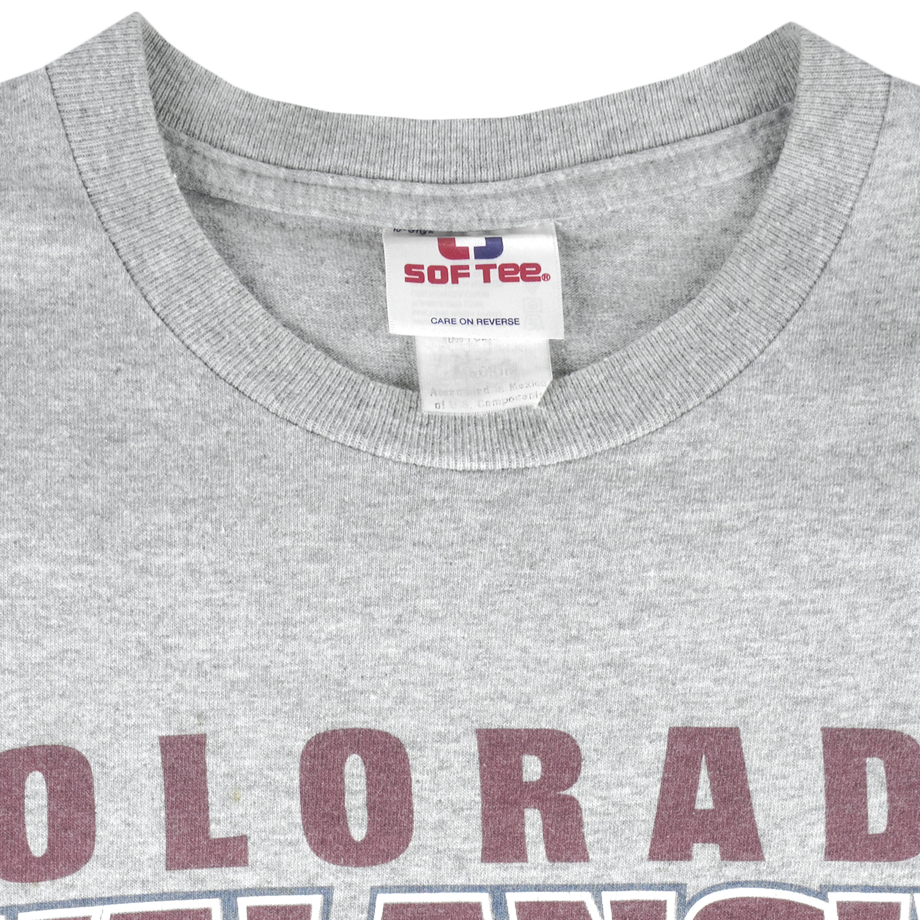 NHL (Sof Tee) - Colorado Avalanche Stanley Cup T-Shirt 2001 Large Vintage Retro Hockey