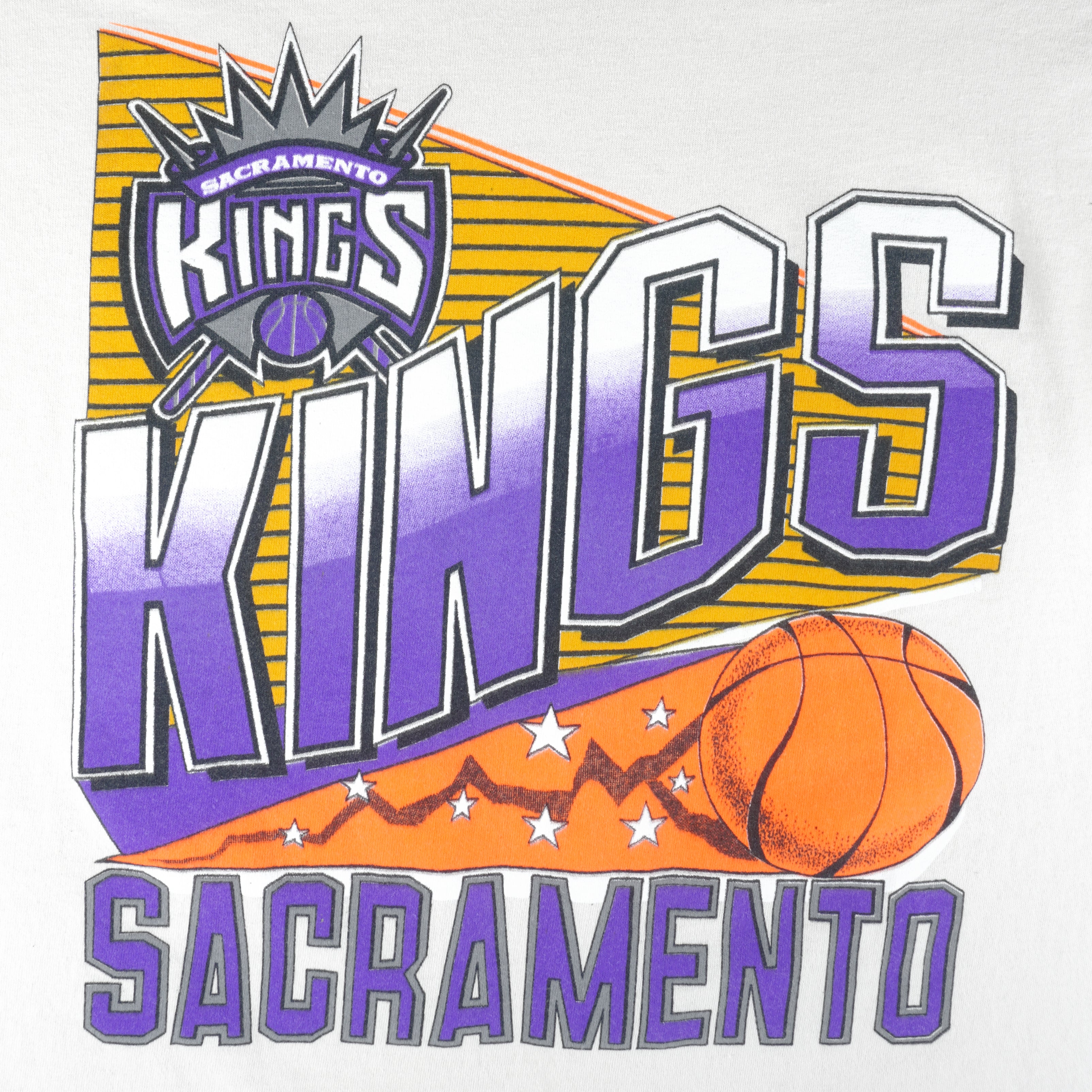Vintage NBA (All American Wear) - Sacramento Kings Single Stitch T-Shirt  1990s X-Large – Vintage Club Clothing