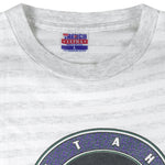 NBA (Trench) - Utah Jazz Spell-Out T-Shirt 1990s Large