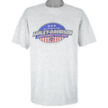 Harley Davidson - Grey Authentic Motorcycle Spell-Out T-Shirt 1996 X-Large Vintage Retro
