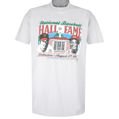 MLB (Stedman) - National Baseball Hall Of Fame Jim Palmer & Joe Morgan T-Shirt 1990 Large
