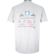 MLB (Stedman) - National Baseball Hall Of Fame Jim Palmer and Joe Morgan T-Shirt 1990 Large Vintage Retro Baseball