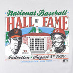 MLB (Stedman) - National Baseball Hall Of Fame Jim Palmer and Joe Morgan T-Shirt 1990 Large Vintage Retro Baseball