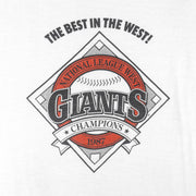 MLB (Stedman) - San Francisco Giants the Best In The West T-Shirt 1987 Large Vintage Retro Baseball