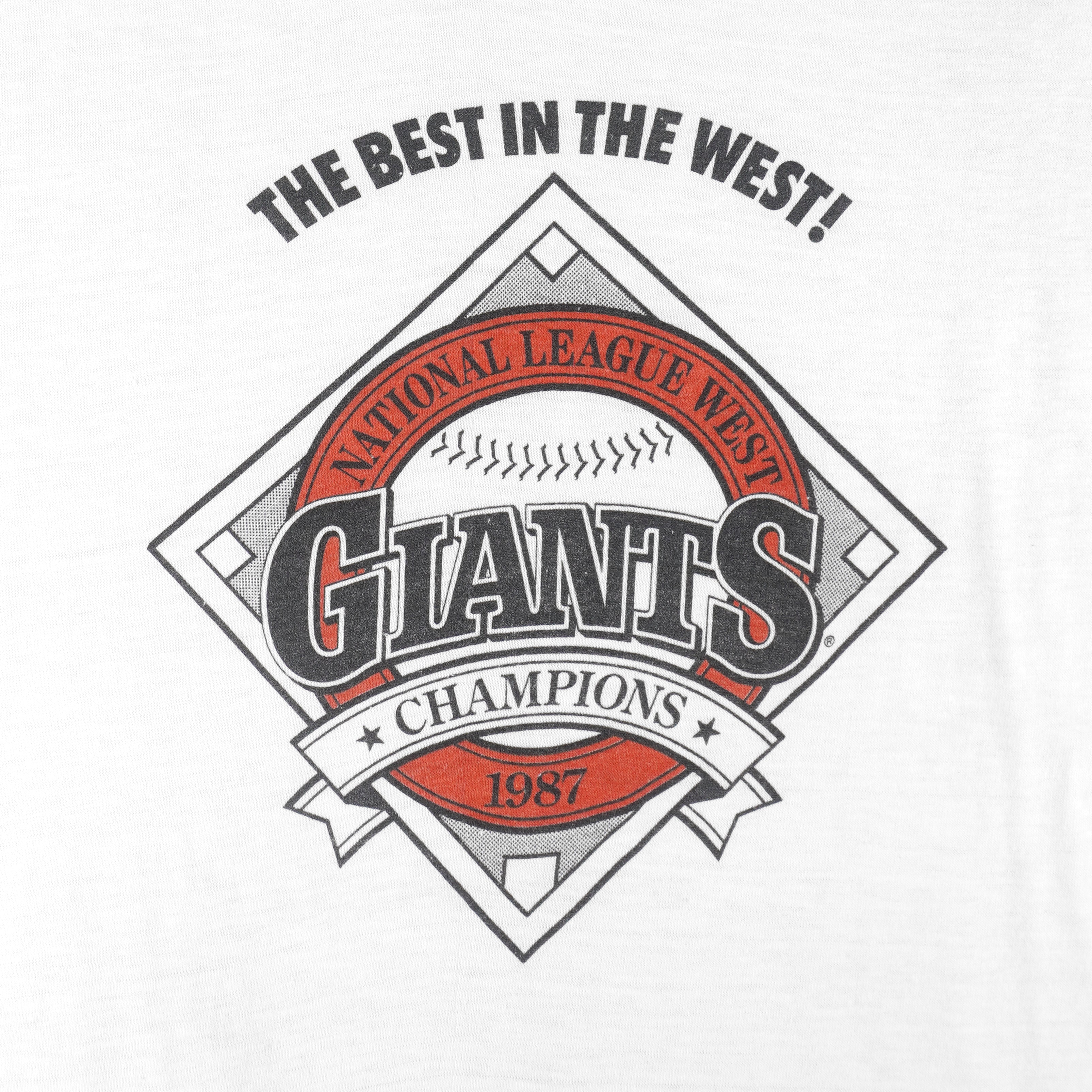 MLB (Stedman) - San Francisco Giants the Best In The West T-Shirt 1987 Large Vintage Retro Baseball