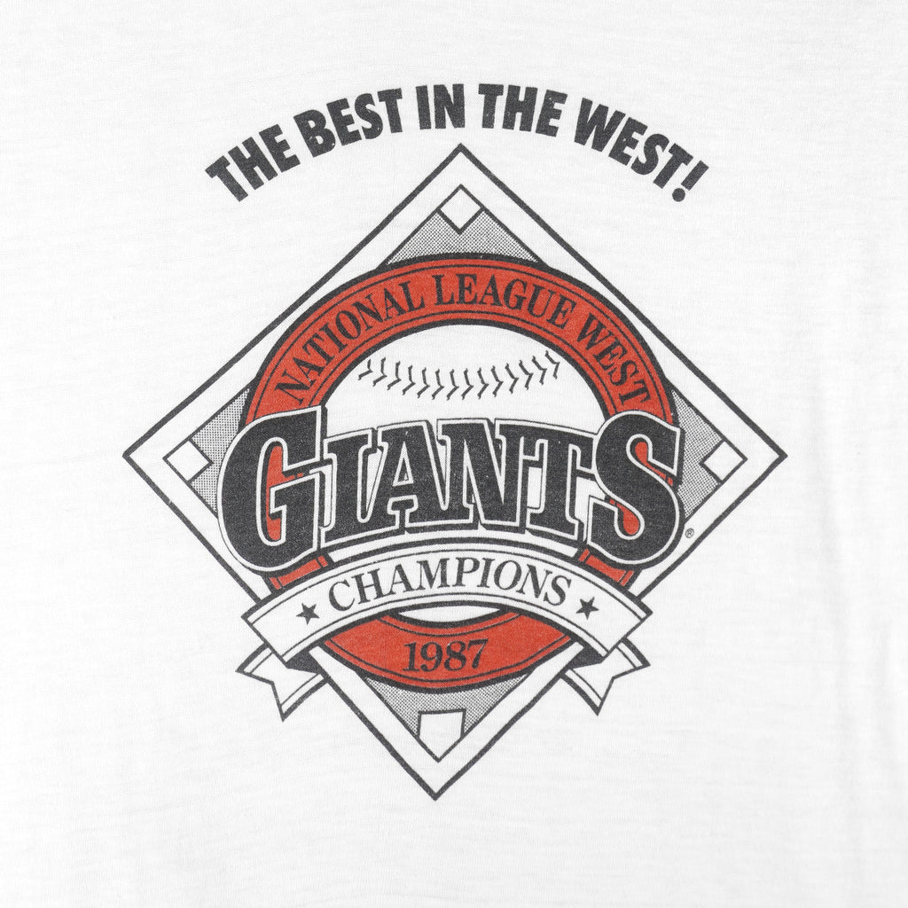 MLB (Stedman) - San Francisco Giants the Best In The West T-Shirt 1987 Large Vintage Retro Baseball