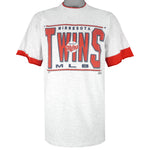 MLB (Salem) - Minnesota Twins Roll Em Ups T-Shirt 1991 Large Vintage Retro Baseball