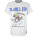 Vintage (Nutmeg) - World Cup USA Striker Pup Mascot Single Stitch T-Shirt 1994 Large Vintage Retro