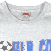 Vintage (Nutmeg) - World Cup USA Striker Pup Mascot Single Stitch T-Shirt 1994 Large Vintage Retro