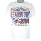 NFL - New England Patriots Super Bowl T-Shirt 1997 Large Vintage Retro Football