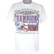 NFL - New England Patriots Super Bowl T-Shirt 1997 Large Vintage Retro Football