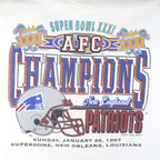 NFL - New England Patriots Super Bowl T-Shirt 1997 Large Vintage Retro Football