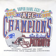 NFL - New England Patriots Super Bowl T-Shirt 1997 Large Vintage Retro Football