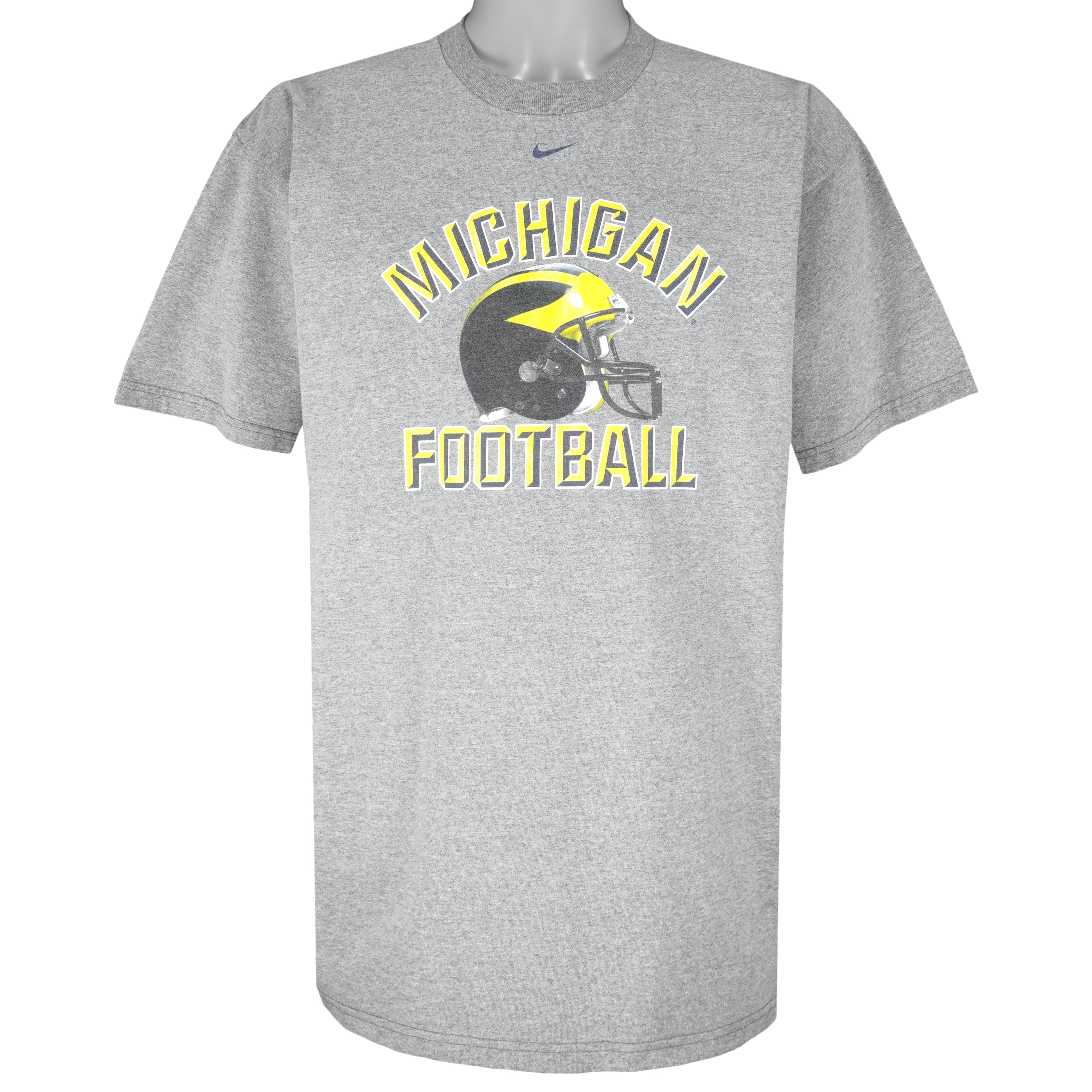 Nike - Michigan Wolverines Football T-Shirt 1990s Large Vintage Retro Football College
