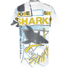 NHL (Hanes) - San Jose Sharks All Over Prints Single Stitch T-Shirt 1990s Large Vintage Retro Hockey
